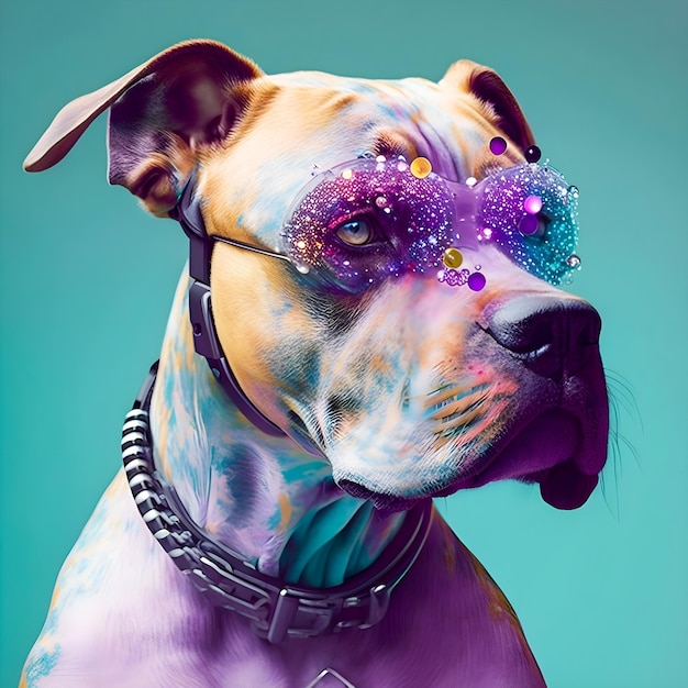 Cyberpunk Dog retrata animais antropomórficos engraçados