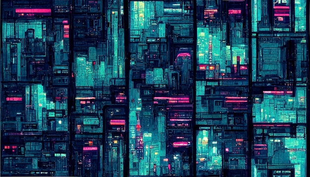 Cyberpunk futuristischer Texturhintergrund