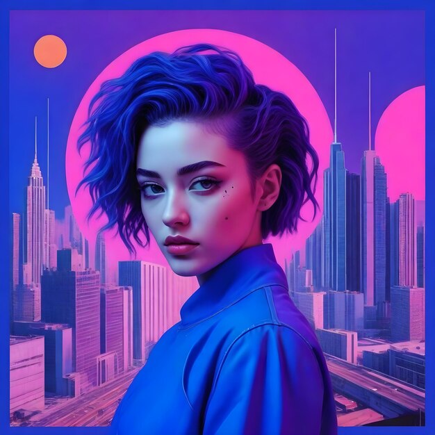 Cyberpunk-Mädchen