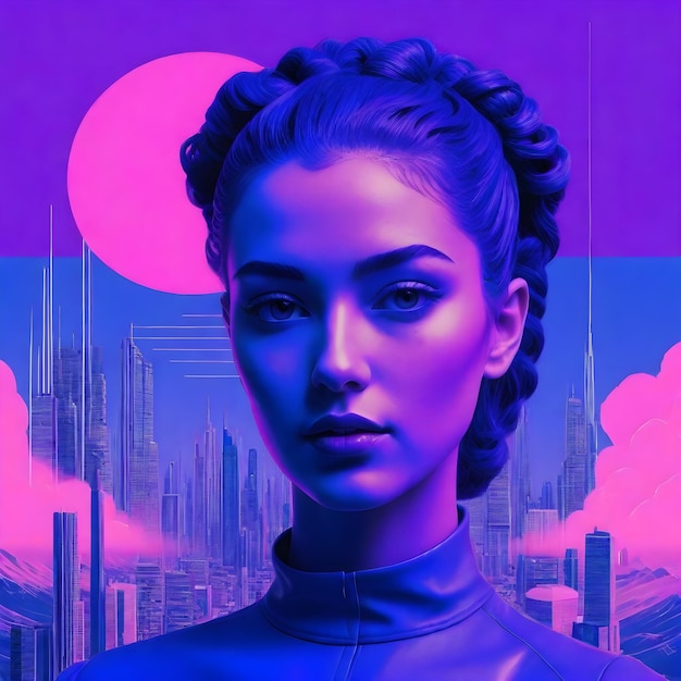 Cyberpunk-Mädchen