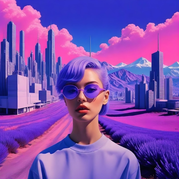 Cyberpunk-Mädchen