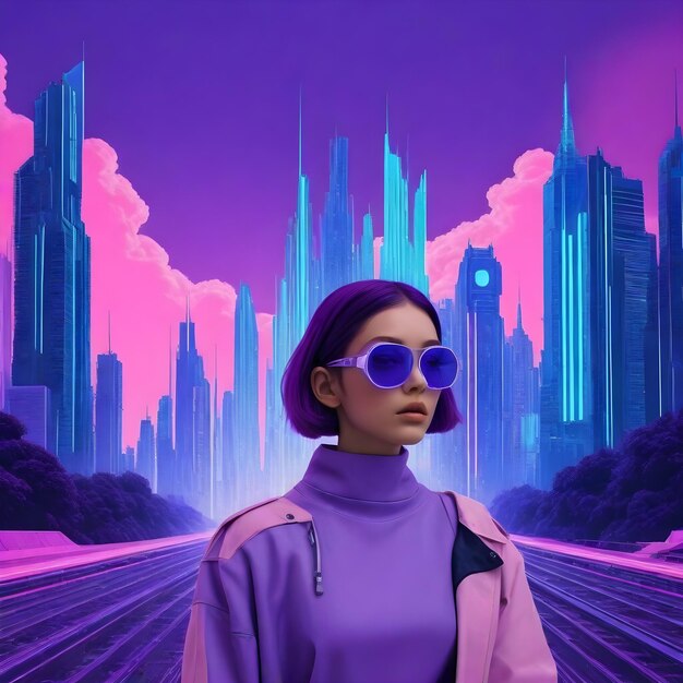 Cyberpunk-Mädchen