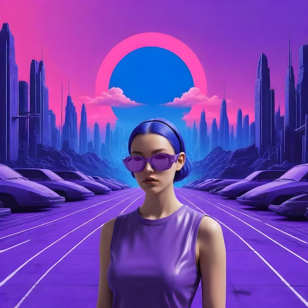 Cyberpunk-Mädchen