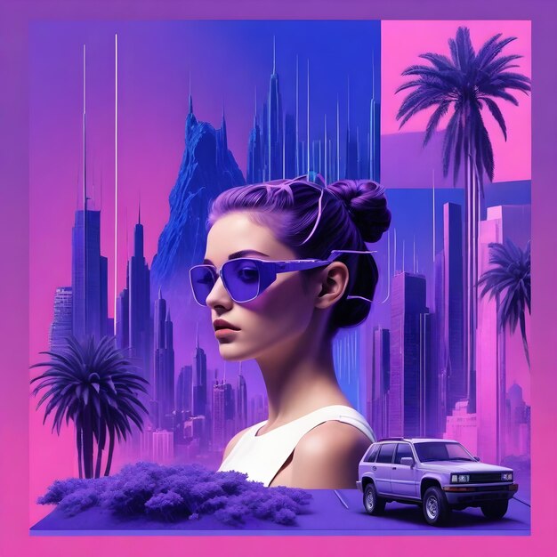 Cyberpunk-Mädchen