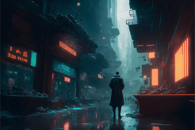 Cyberpunk-Szene