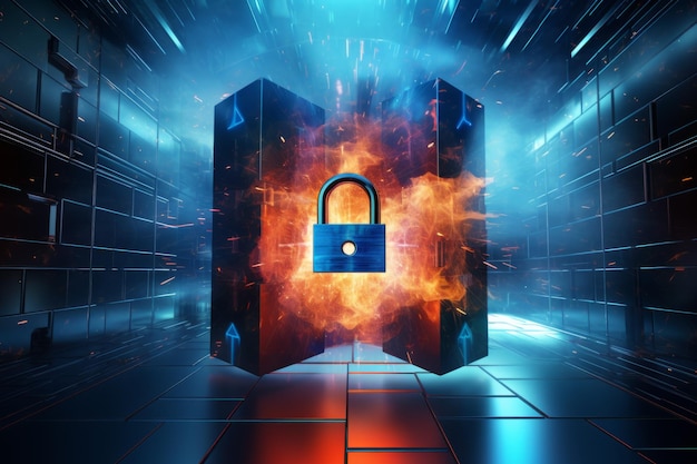 Cybersicherheit Schutz der Privatsphäre mit Firewalls
