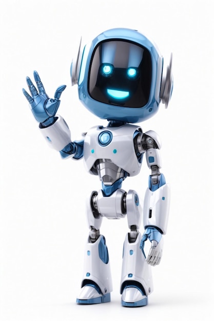 Foto cyborg futurista en perfil render lateral del elegante hombre robótico cyborg futurista en perfil