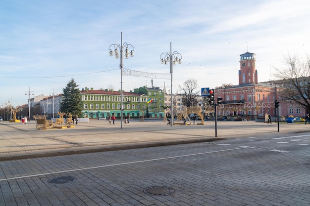 Czestochowa Polonia 01 de enero de 2023 Ciudad de Czestochowa el día de Navidad