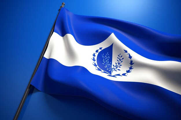 d día del padre nicaragua bandera del amor renderización vista derecha