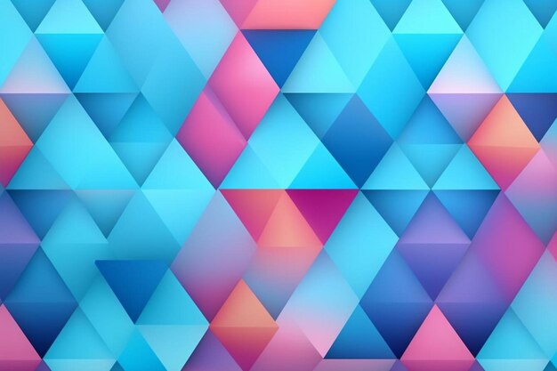 d fondo triangular con colores vívidos