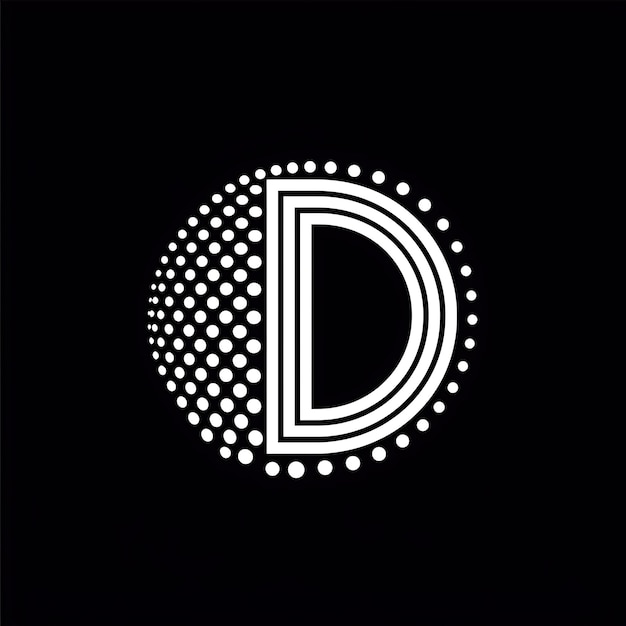 Foto d logo mit opulent vibe monogram logo stil design l luxury kreative idee konzept alphabet