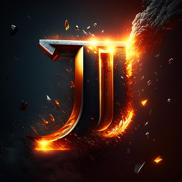 D-Logo oder DJ-Logo oder JU-Logo-Design
