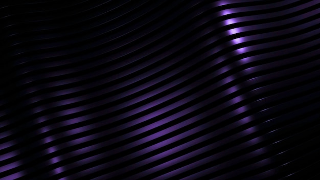D onda en fondo a rayas con líneas diseño hermoso brillo de las ondas en rayas sedosas