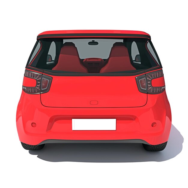 d representación de automóviles sobre fondo blanco