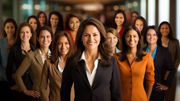 Foto da de la mujer emprendedora com empoderamento sucesso empresarial e empreendedorismo feminino