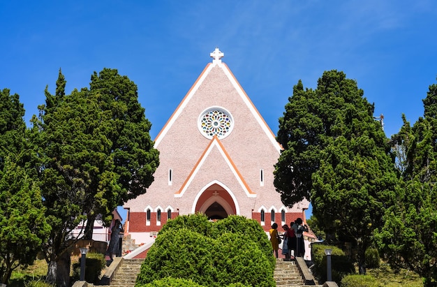 Da Lat, Vietnam - 10. Februar 2023 Das katholische Kloster Domaine de Marie wurde 1940 von Franzosen errichtet