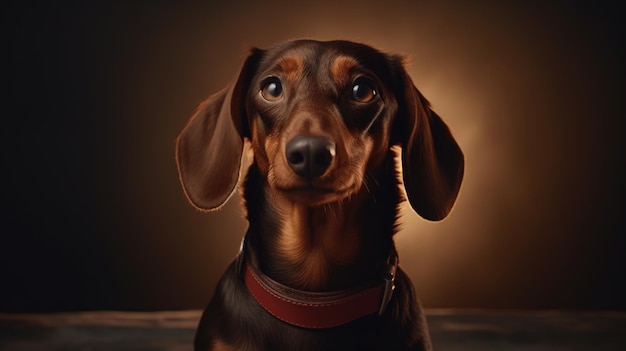 Dackelhund, ein tolles, sehr detailliertes Foto