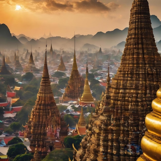 Dados sobre a distribuição da religião e a diversidade do pluralismo na Tailândia para capas de sites