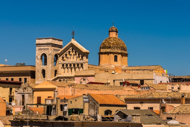 Dächer von Cagliari in Sardinien