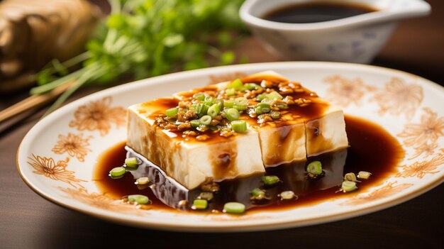 Dämpfter Tofu Weiche Blöcke Sojabohnenquark, sanft durch Dampf gekocht, feuchte und zarte Textur