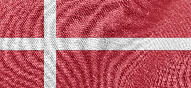 Dänemark Flaggenstoff Baumwollmaterial breite Flaggentapete