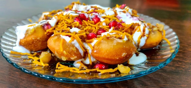 Dahi Puri um lanche popular na Índia