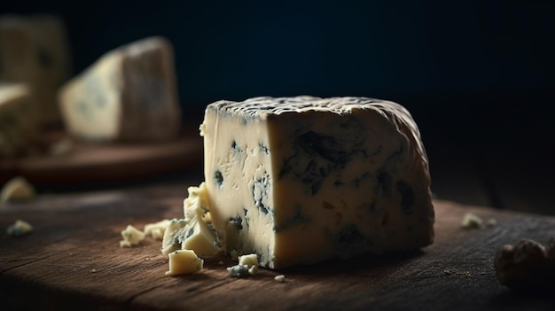 DairyRich Cheese Savouring Inside Gorgonzola-Käse generative ai