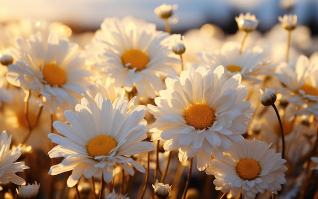 Daisy Flowers fundo ou papel de parede 8k