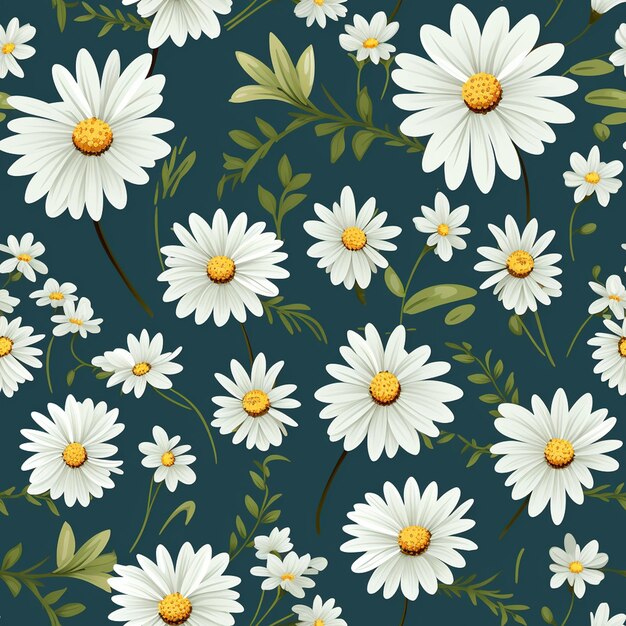 Daisy Magic Blumenmuster-Kunst