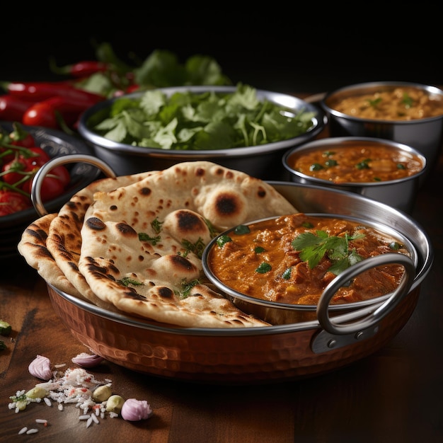 Dal Makhani Curry de lentejas cremoso cocinado con mantequilla y especias Salsa cremosa