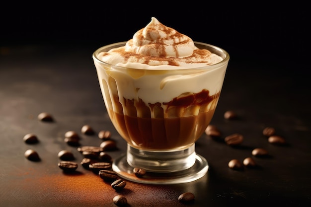dalgona coffee Profesional Food Fotografia Publicidade AI Generated