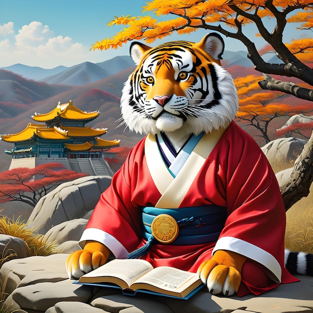 Damals, als der Tiger noch ein Buch las, war die koreanische Landschaft wirklich faszinierend.