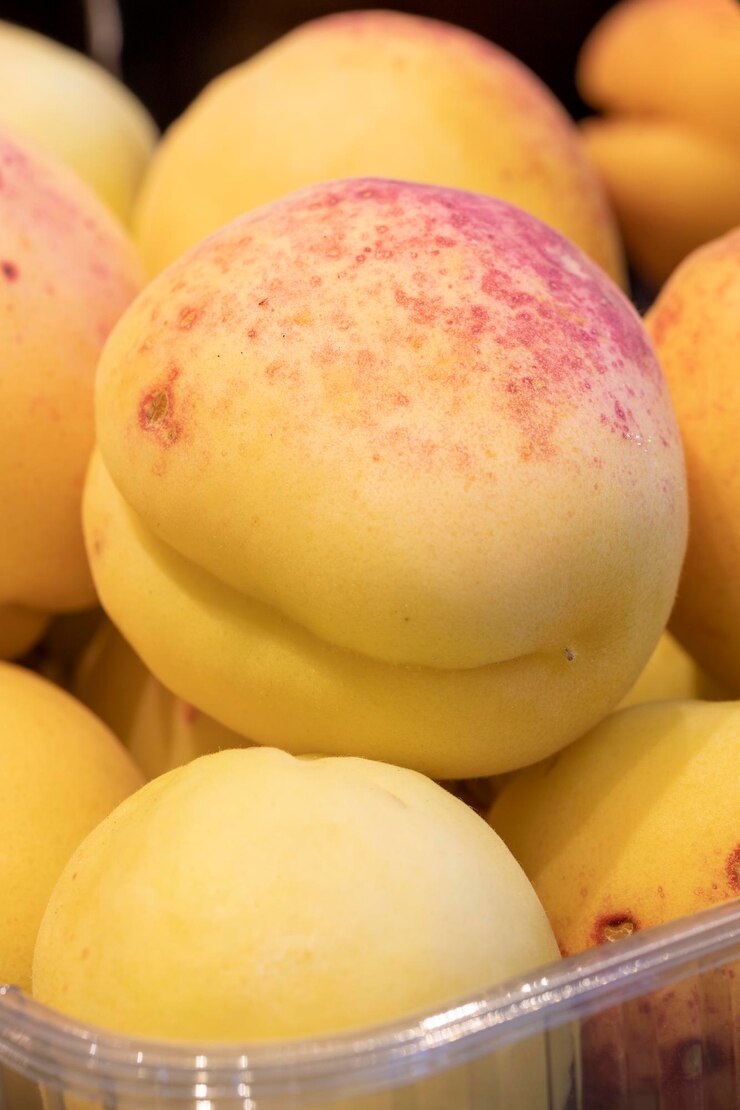 Foto damascos maduros de fundo de frutas frescas