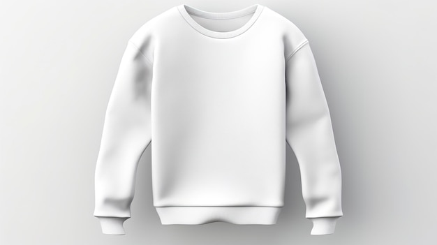 Damen Sweatshirt Mockup Einfach Weiß