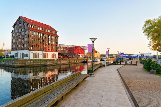 Damm in Klaipeda in Litauen, osteuropäisches Land an der Ostsee