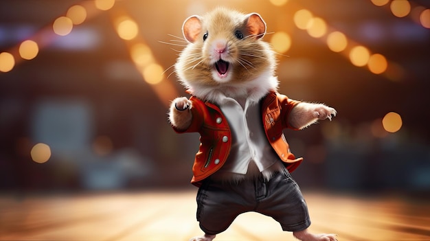 Foto dança de hamster