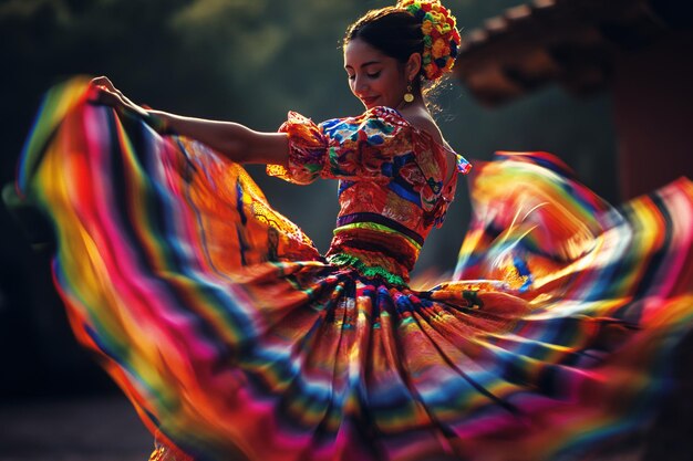 Foto dança flamenca mexicana