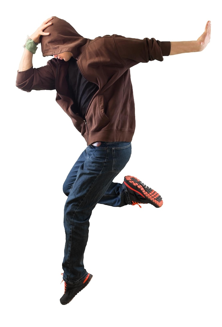 Foto dançarina dançando break dance dance freestyle hip-hop