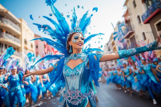 Foto dançarina de carnaval