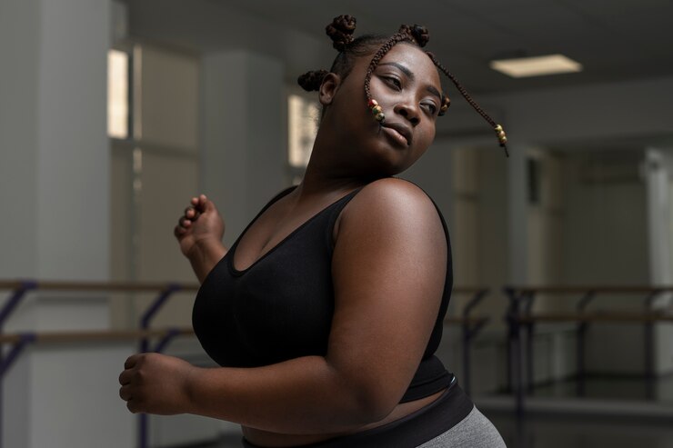 dançarina profissional plus size