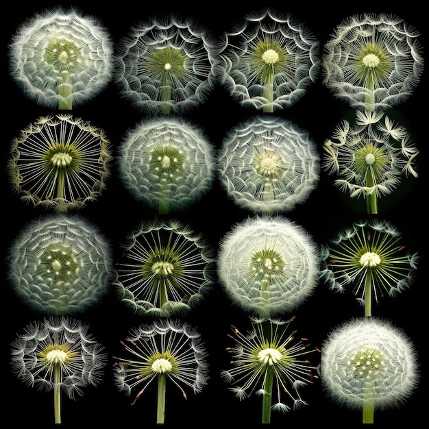 Dandelion nahtloses Muster