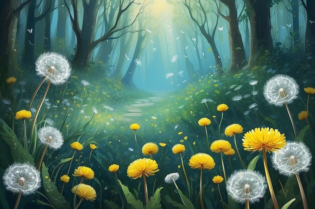 Dandelion Traumlandschaft