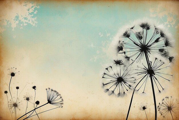 Dandelion-Vintage-Hintergrund