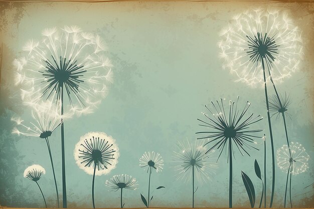 Dandelion-Vintage-Hintergrund