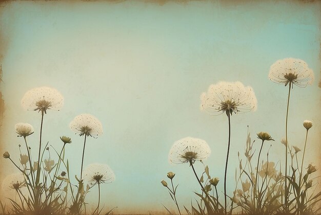 Dandelion-Vintage-Hintergrund