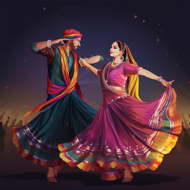 Dandiya-Nachtfeier auf Navratri