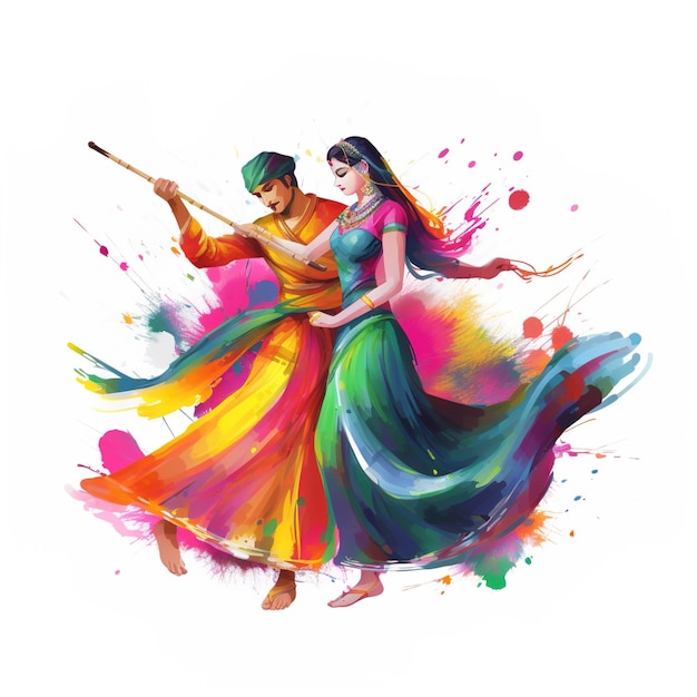 Dandiya-Nachtfeier auf Navratri