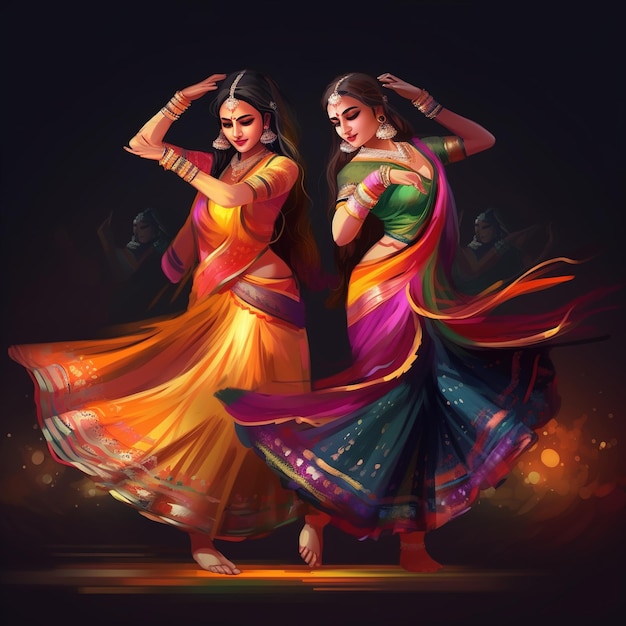 Dandiya-Nachtfeier auf Navratri