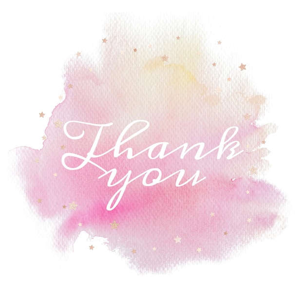 Danke für die Kalligraphie png auf gradient rosa
