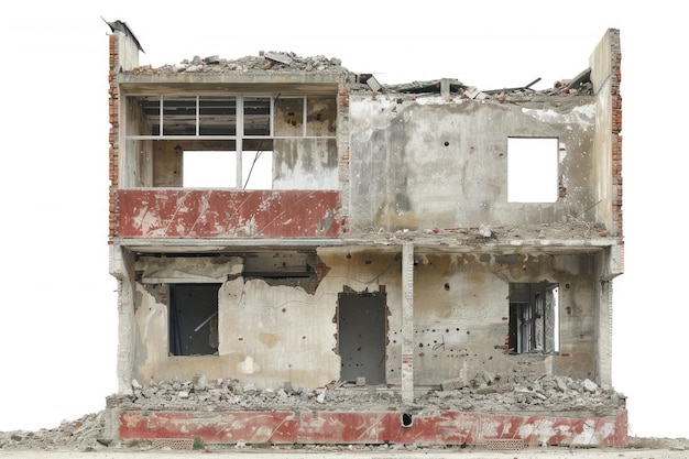 Daños mínimos a los edificios destruidos